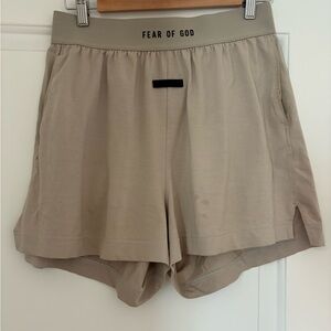 Fear of God Men’s Beige Athletic Shorts